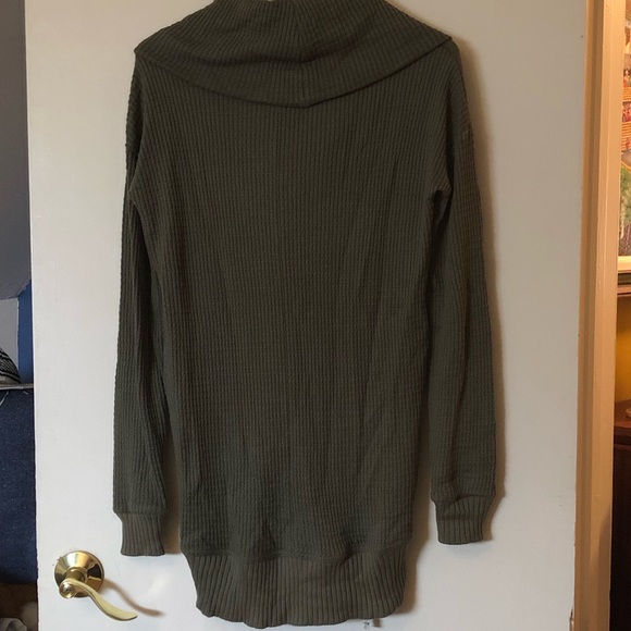 Anthropologie Cowl Neck Waffle Sweater - Picture 4 of 4